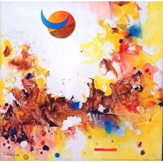 Zohaib Rind, 36 x 36 Inch, Acrylic on Canvas, Abstract Painting, AC-ZR-362